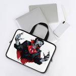 Halloween Evil Vampire Print Laptop Sleeve With Handle