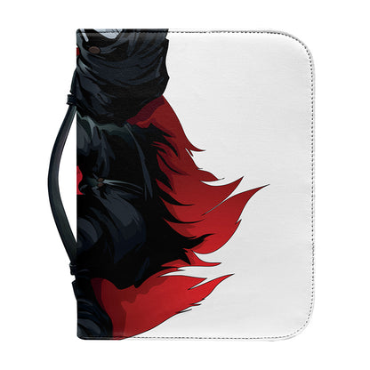 Halloween Evil Vampire Print Leather Bible Cover