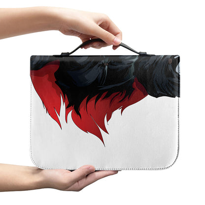 Halloween Evil Vampire Print Leather Bible Cover