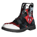 Halloween Evil Vampire Print Lace-Up Boots