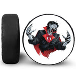 Halloween Evil Vampire Print Leather Spare Tire Cover