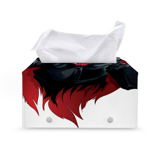 Halloween Evil Vampire Print Leather Tissue Box Cover