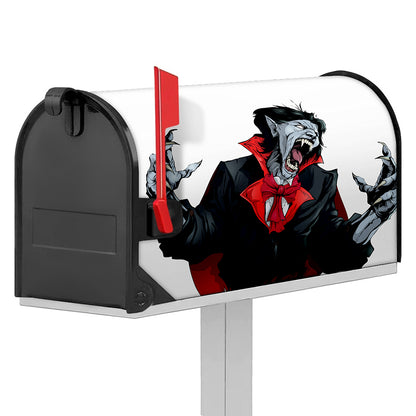 Halloween Evil Vampire Print Mailbox Cover