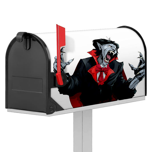 Halloween Evil Vampire Print Mailbox Cover