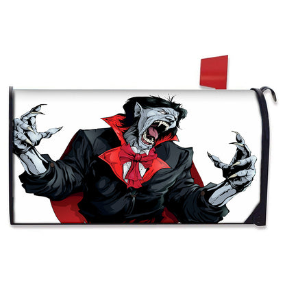 Halloween Evil Vampire Print Mailbox Cover