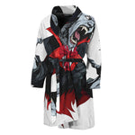 Halloween Evil Vampire Print Men's Bathrobe