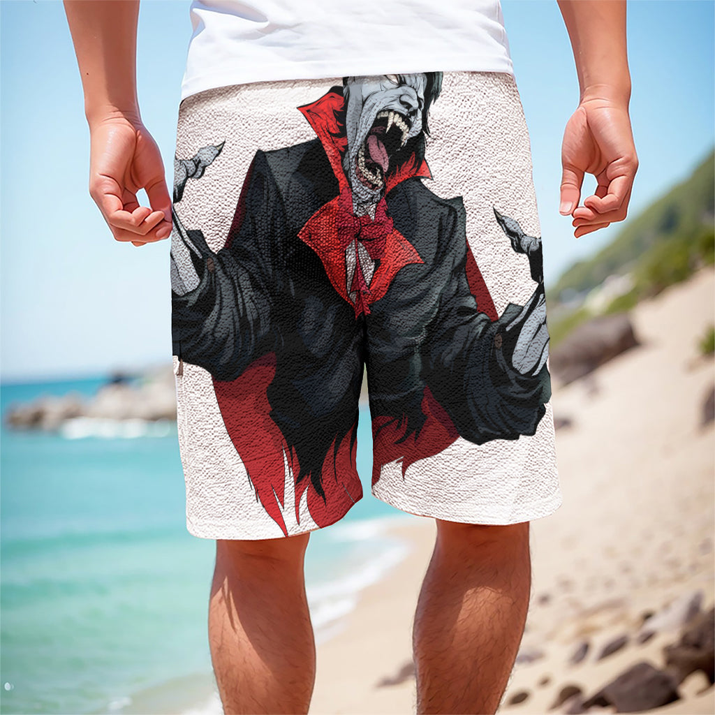 Halloween Evil Vampire Print Men's Cargo Shorts