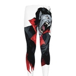 Halloween Evil Vampire Print Men's leggings