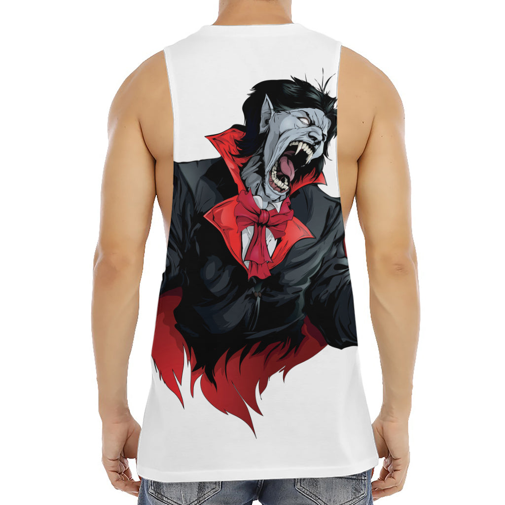 Halloween Evil Vampire Print Men's Muscle Tank Top