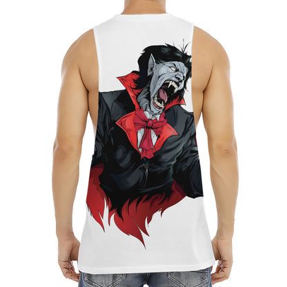 Halloween Evil Vampire Print Men's Muscle Tank Top