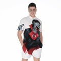Halloween Evil Vampire Print Men's Romper