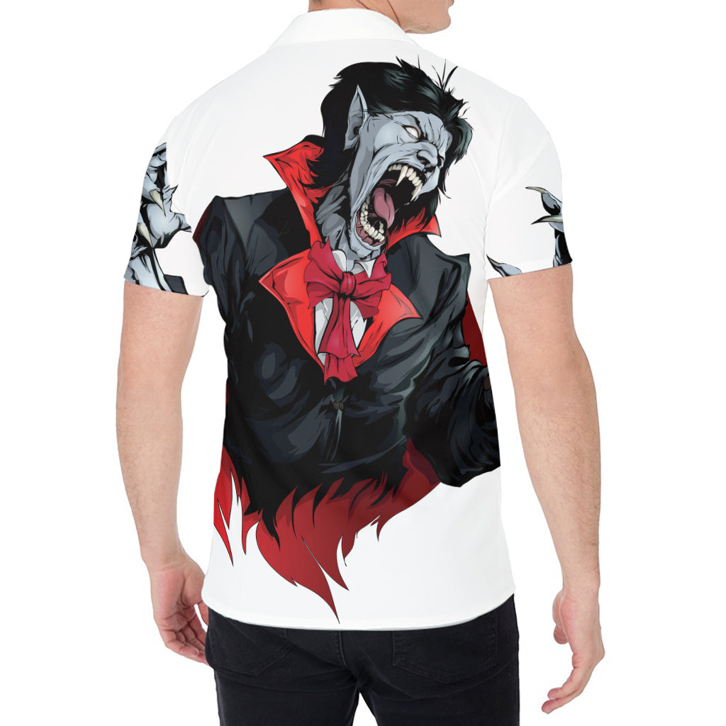 Halloween Evil Vampire Print Men's Shirt