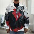 Halloween Evil Vampire Print Men's Shirt Jacket