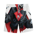 Halloween Evil Vampire Print Men's Sports Shorts