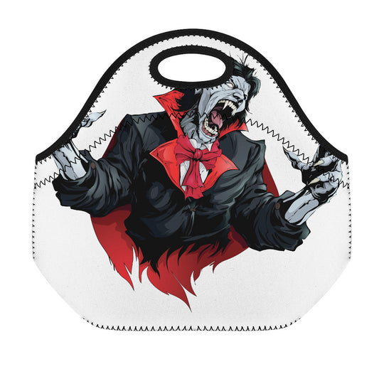 Halloween Evil Vampire Print Neoprene Lunch Bag