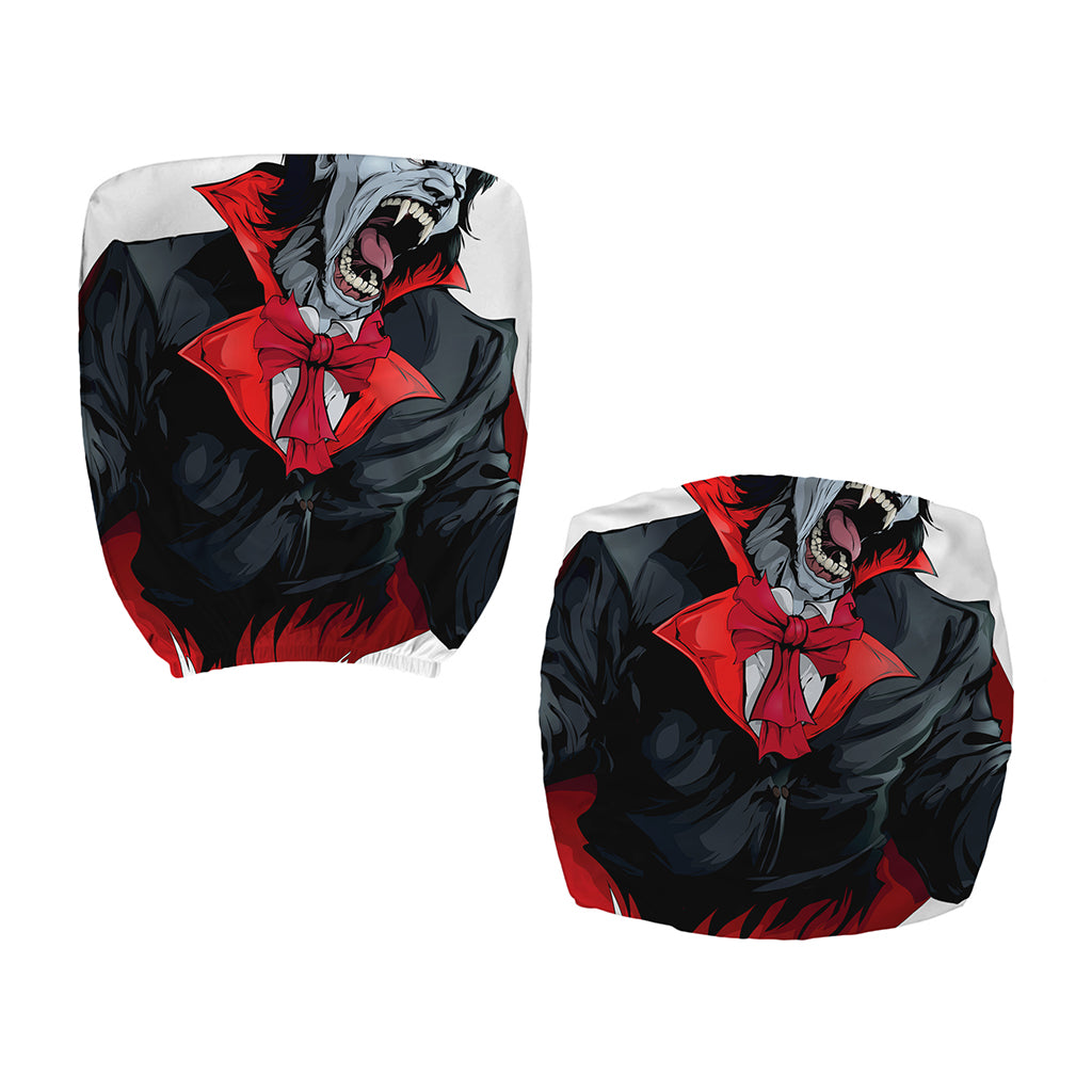 Halloween Evil Vampire Print Office Chair Cover