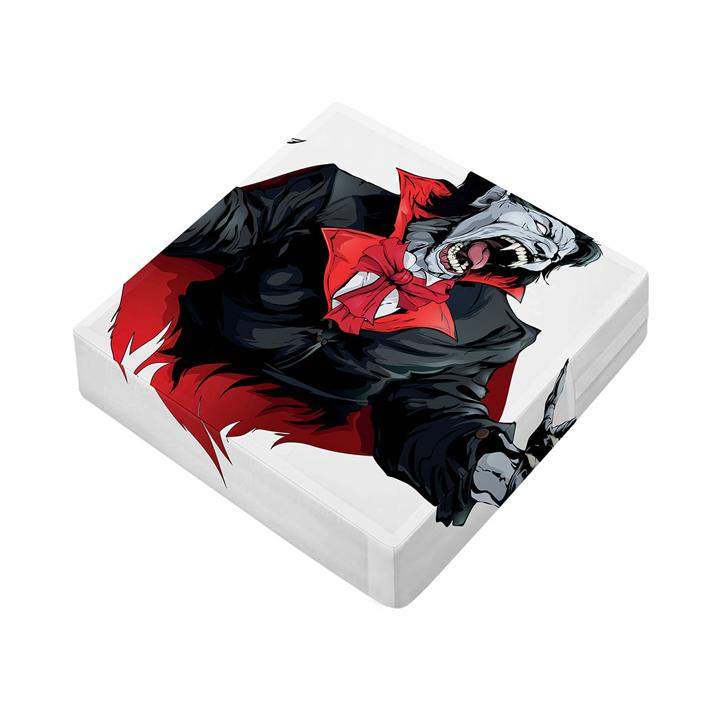 Halloween Evil Vampire Print Outdoor Seat Cushion Cover