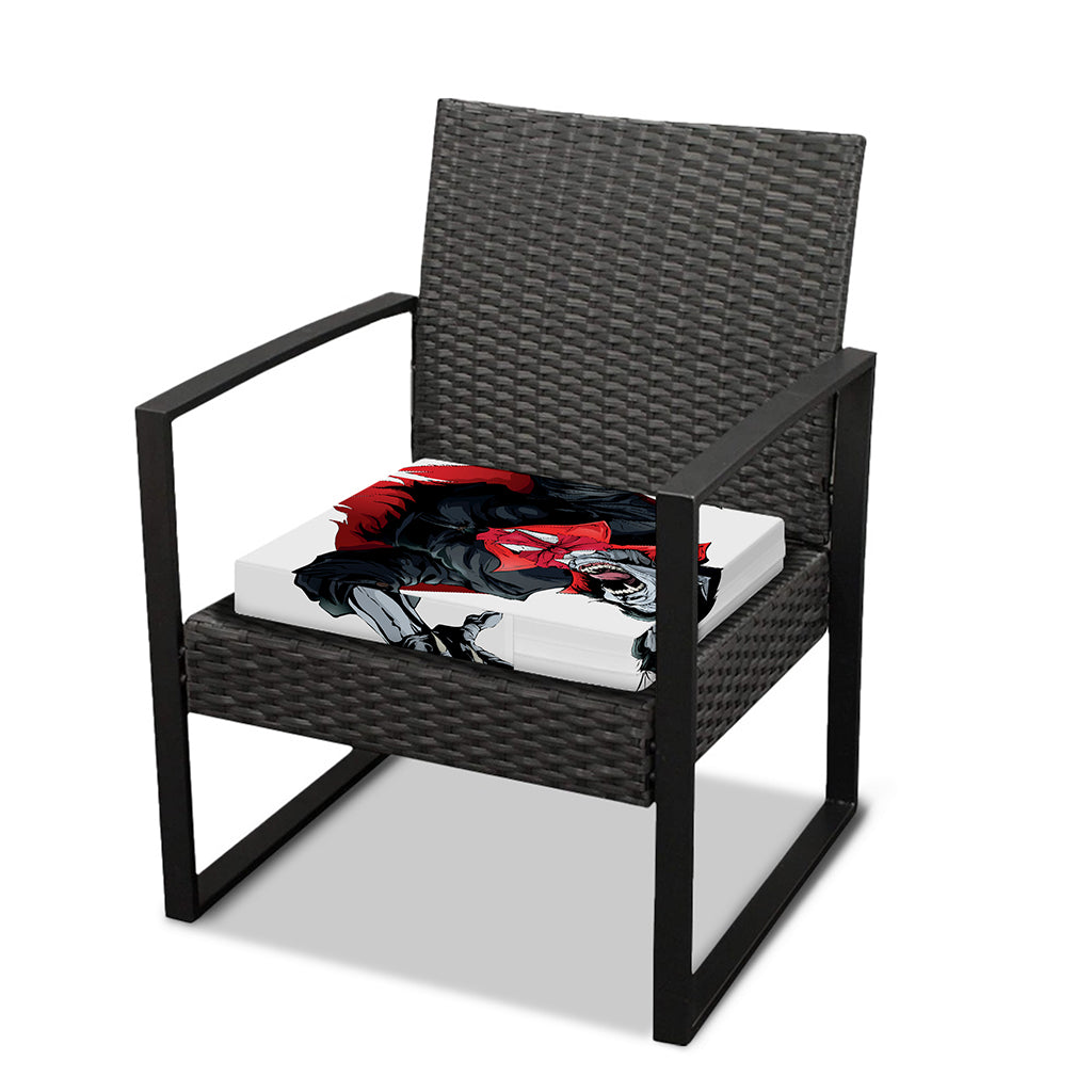 Halloween Evil Vampire Print Outdoor Seat Cushion Cover