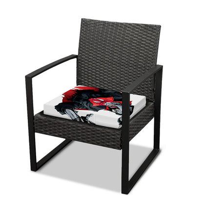 Halloween Evil Vampire Print Outdoor Seat Cushion Cover