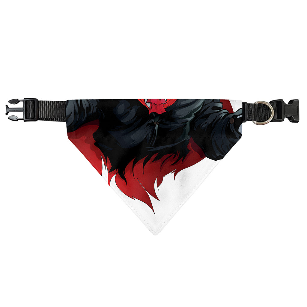 Halloween Evil Vampire Print Over The Collar Dog Bandana