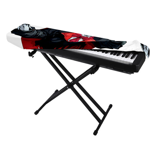 Halloween Evil Vampire Print Piano Keyboard Cover