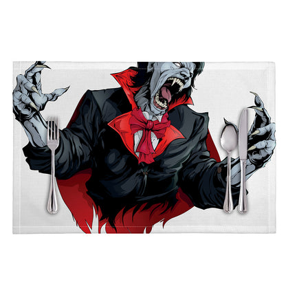Halloween Evil Vampire Print Placemat