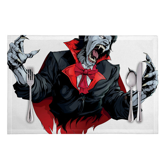 Halloween Evil Vampire Print Placemat