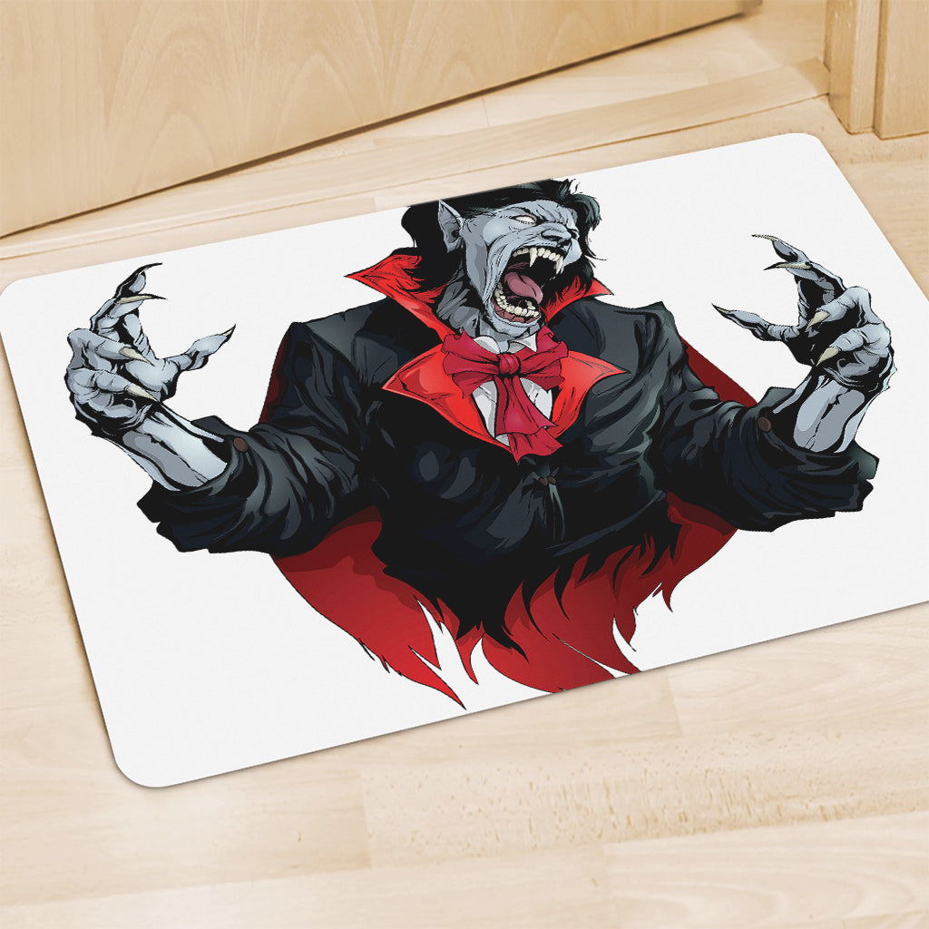 Halloween Evil Vampire Print Polyester Doormat