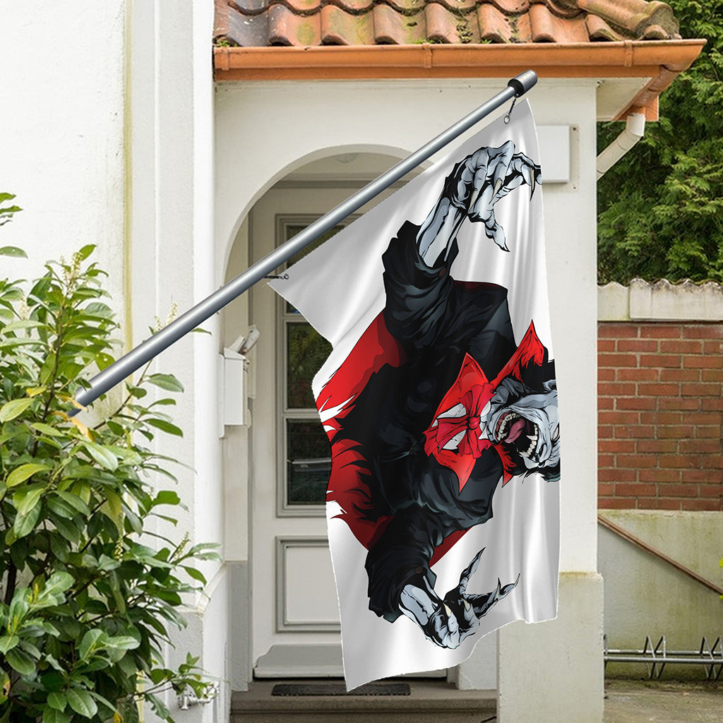 Halloween Evil Vampire Print Polyester Flag
