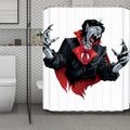 Halloween Evil Vampire Print Polyester Shower Curtain