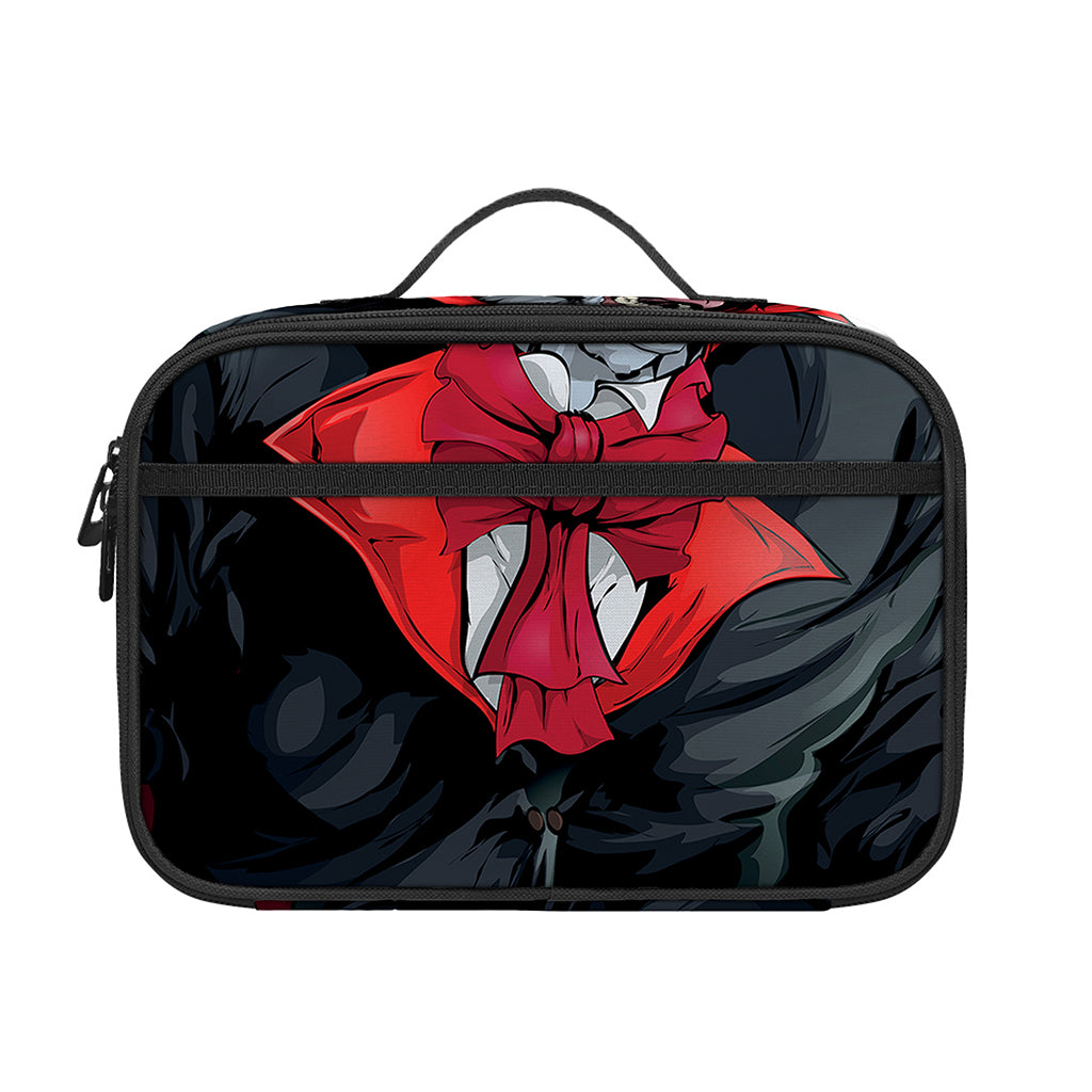 Halloween Evil Vampire Print Portable Lunch Bag