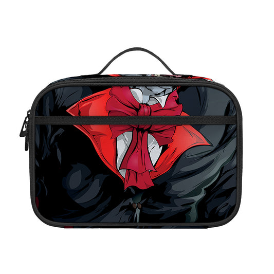 Halloween Evil Vampire Print Portable Lunch Bag