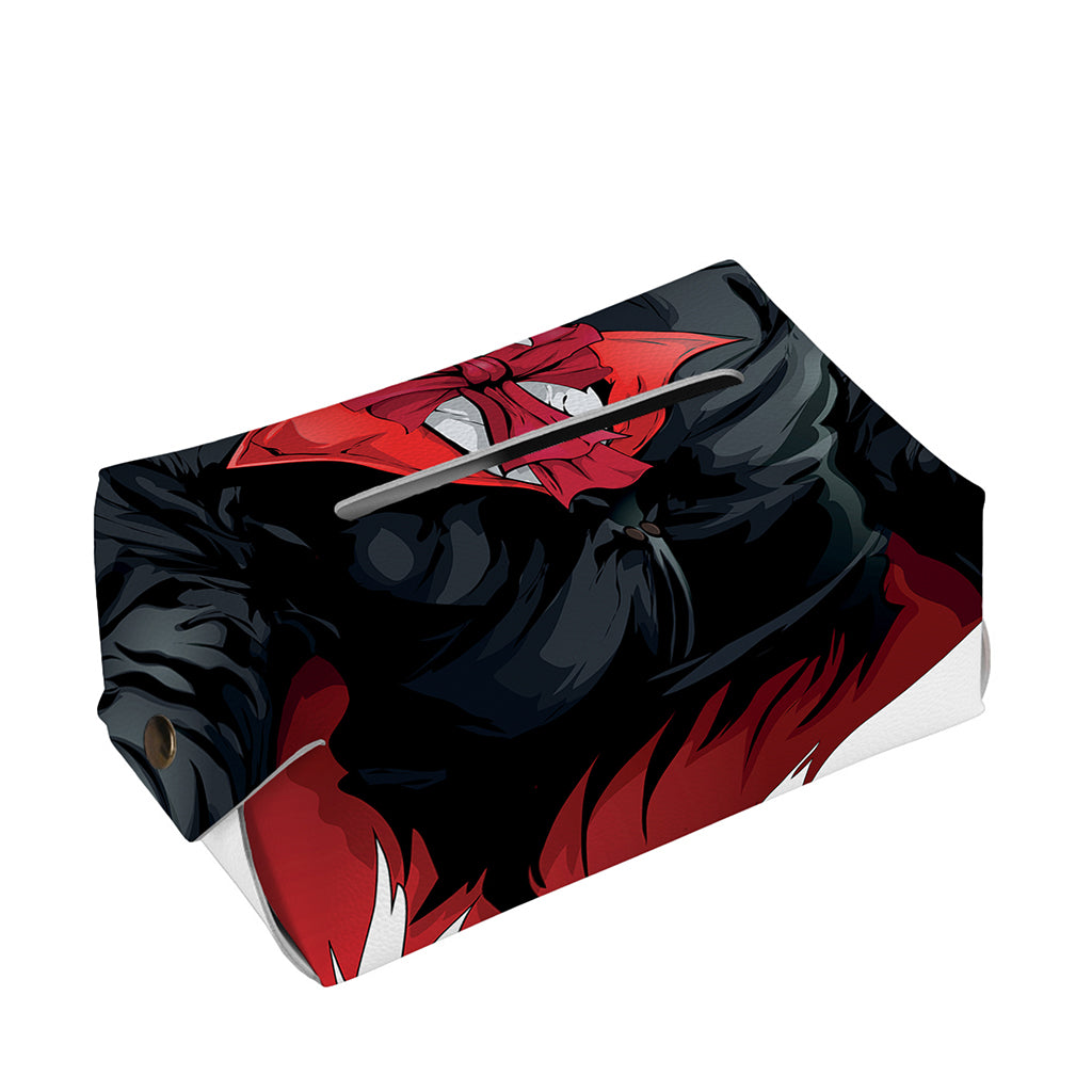 Halloween Evil Vampire Print Rectangle Tissue Box Cover
