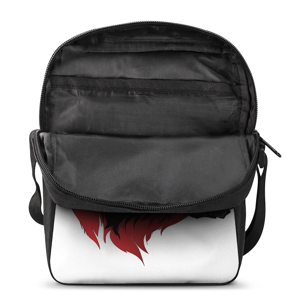 Halloween Evil Vampire Print Rectangular Crossbody Bag