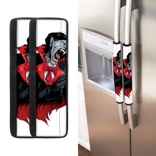 Halloween Evil Vampire Print Refrigerator Handle Covers