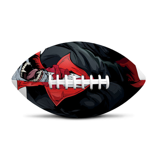 Halloween Evil Vampire Print Rugby Ball