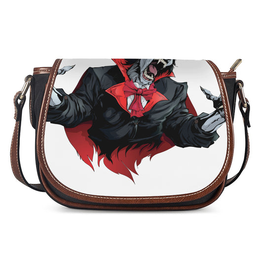 Halloween Evil Vampire Print Saddle Bag