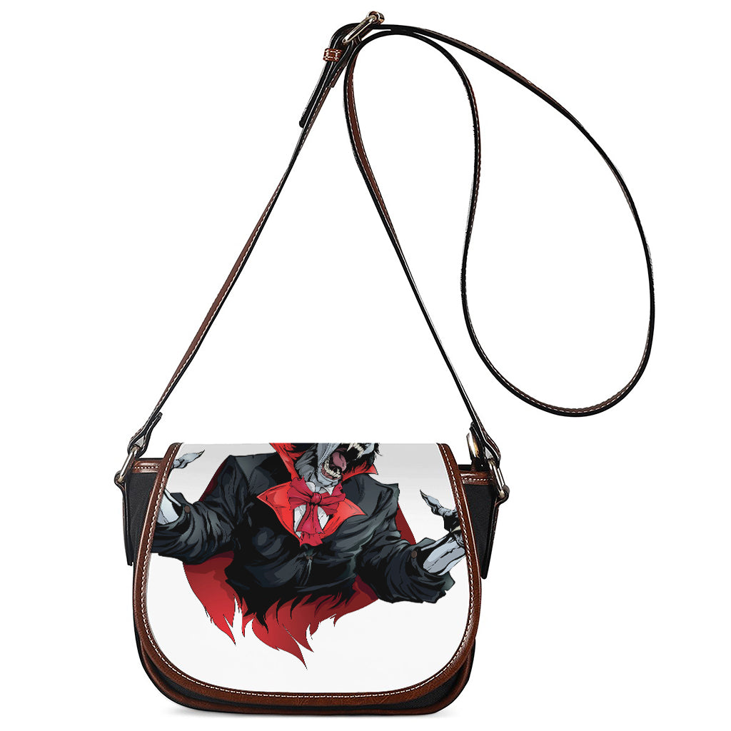 Halloween Evil Vampire Print Saddle Bag