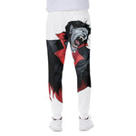 Halloween Evil Vampire Print Scuba Joggers