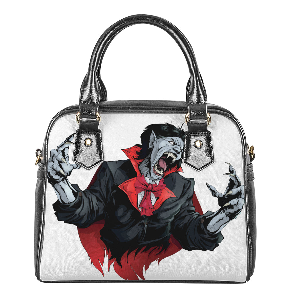 Halloween Evil Vampire Print Shoulder Handbag