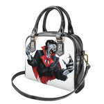 Halloween Evil Vampire Print Shoulder Handbag