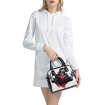 Halloween Evil Vampire Print Shoulder Handbag