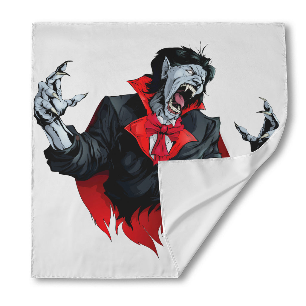 Halloween Evil Vampire Print Silk Bandana
