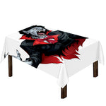 Halloween Evil Vampire Print Tablecloth