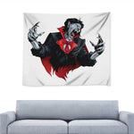 Halloween Evil Vampire Print Tapestry