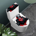 Halloween Evil Vampire Print Toilet Lid And Tank Cover Set