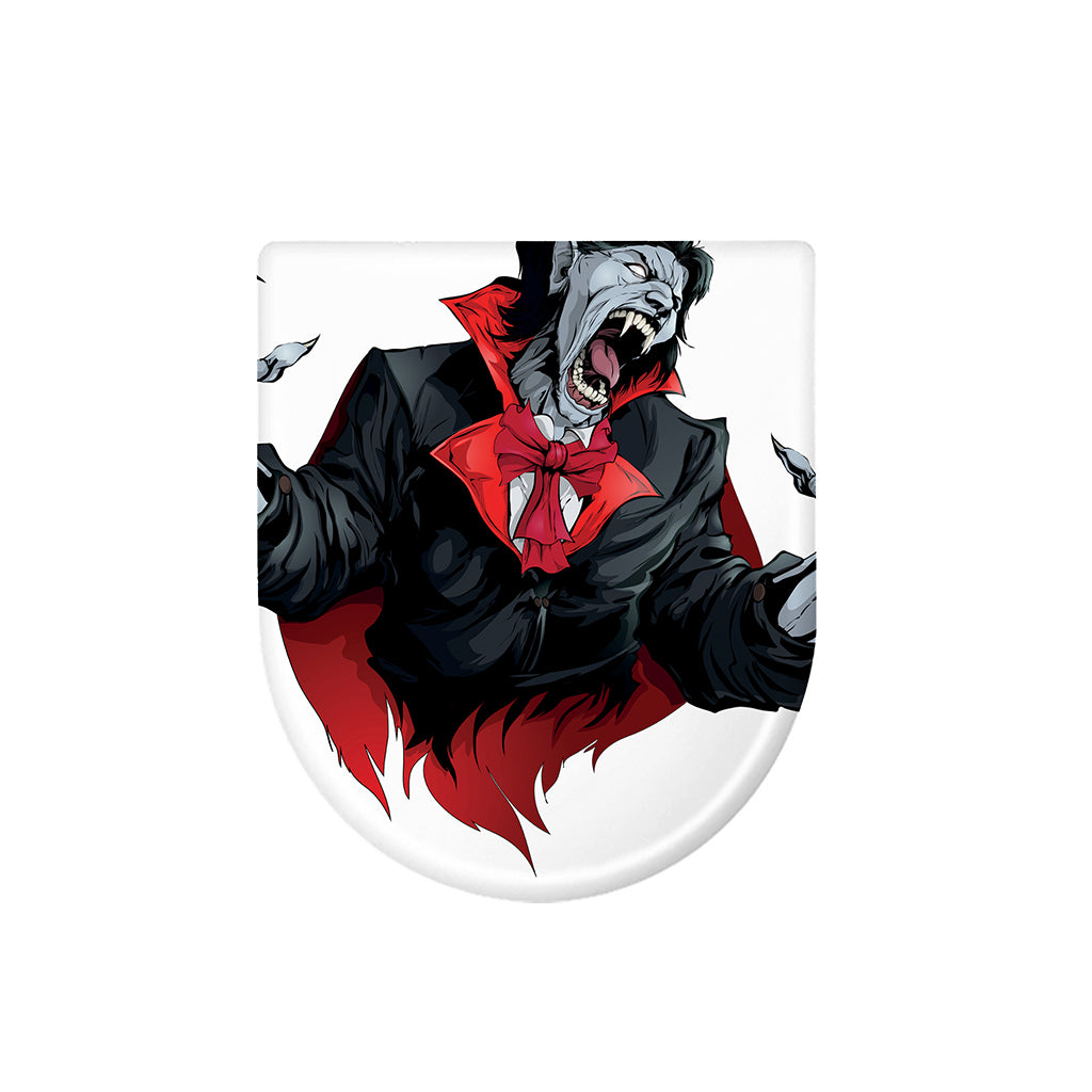Halloween Evil Vampire Print Toilet Lid Cover
