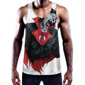 Halloween Evil Vampire Print Men's Workout Tank Top