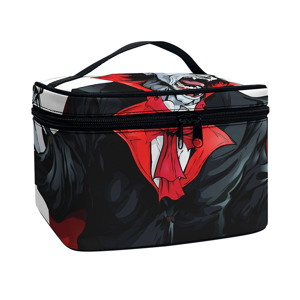 Halloween Evil Vampire Print Travel Makeup Bag