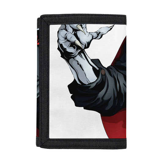 Halloween Evil Vampire Print Trifold Wallet